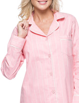 Womens Flannel Pajama Sleepwear Set