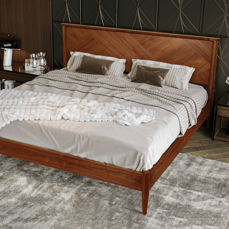 Rorns Panthera Platform Bed Frame With Headboard