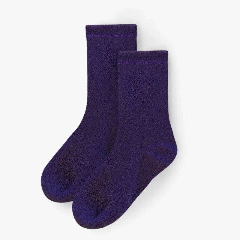Polar Feet Fleece Socks - Purple Rain