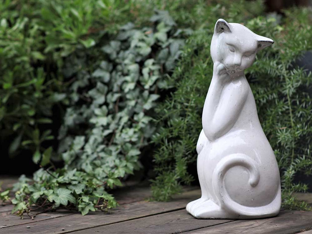 Cat Girl Garden Statue