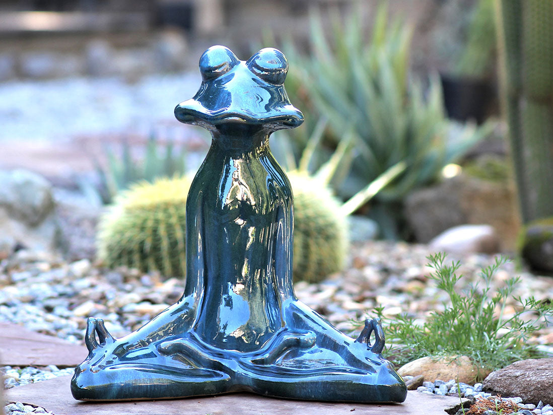 Meditation Frog Garden Statue