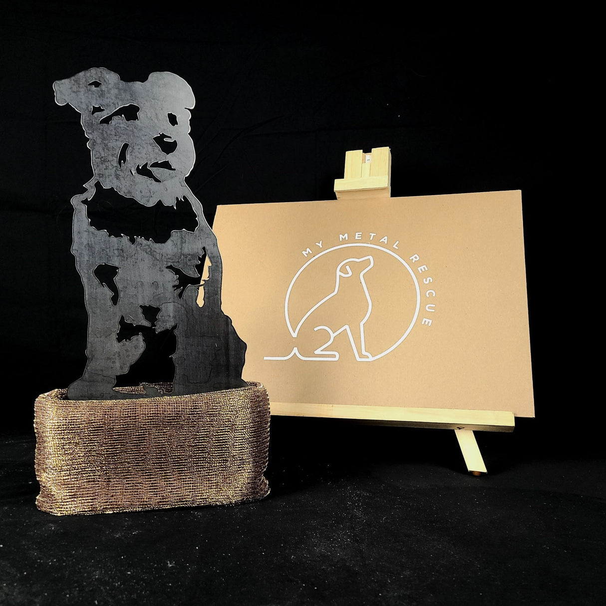 Schnauzer Garden Stake