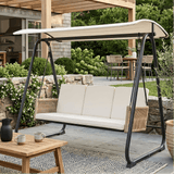 East Green Parker Patio Swing with Canopy Stand
