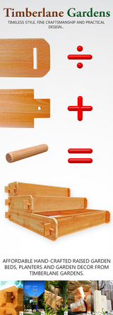 Cedar 3-Tiered Raised Garden Bed