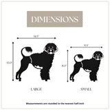 Portuguese Water Dog Garden Stake