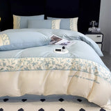 Premium French 100S Long-Staple Cotton Embroidered Bedding Set