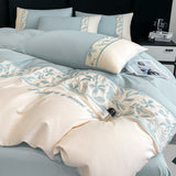 Premium French 100S Long-Staple Cotton Embroidered Bedding Set
