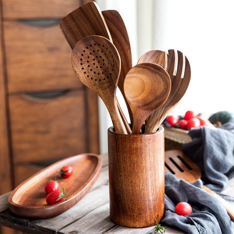 Premium Teak Wooden Utensil Set