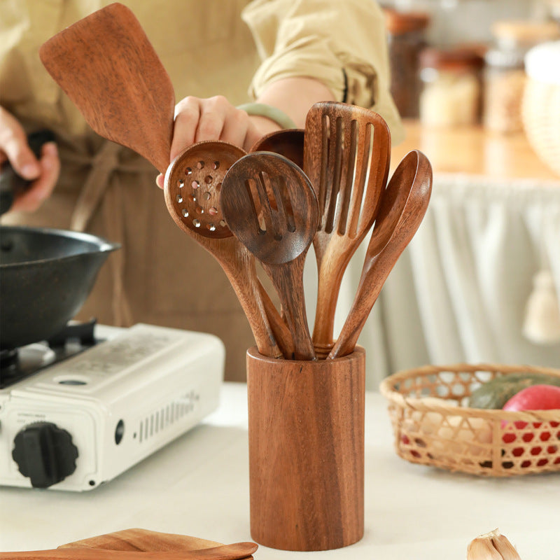 Premium Teak Wooden Utensil Set