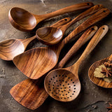 Premium Teak Wooden Utensil Set