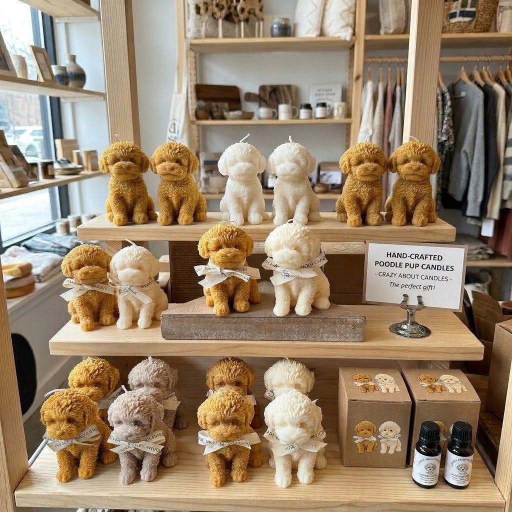 Large Puppy Candle - Perfect for Dog Lovers