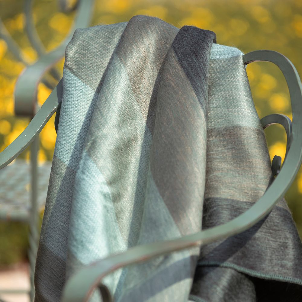 Lustrous Sage and Green Throw