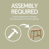 Phoenix Natural Teak Shower and Bath Slatted Stool