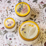 Roman Lavender Large Pressed Floral Candle