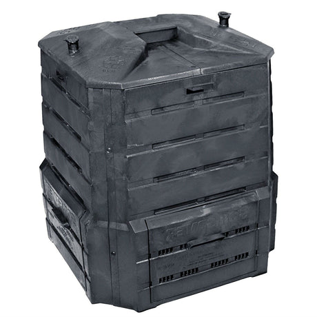 Black Plastic Compost Bin Composter - 94 Gallon