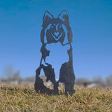 Shetland Sheepdog Garden Stake