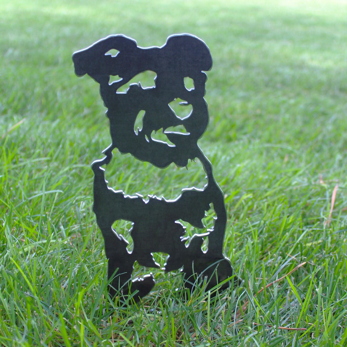 Schnauzer Garden Stake