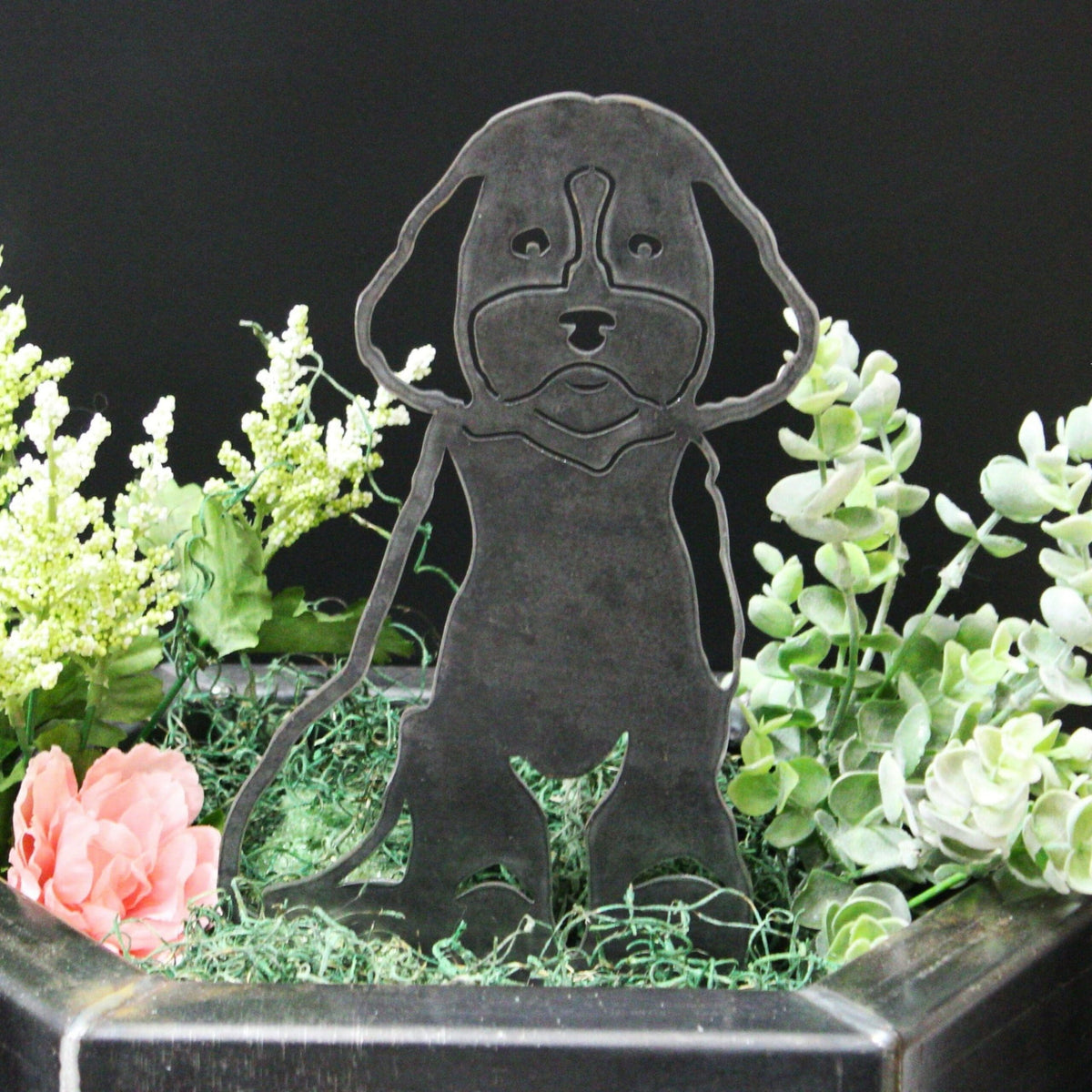 Cockapoo Solar Stakes Cavapoo Garden Stake – Plow & Hearth