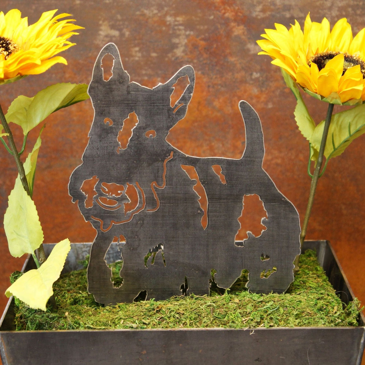 Scottish Terrier Garden Stake