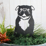 English Bulldog Garden Stake