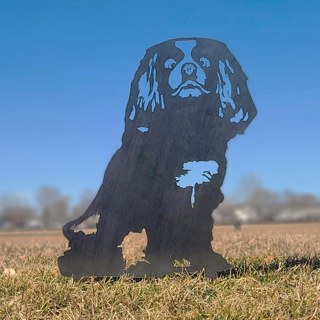 Cavalier King Charles Spaniel Garden Stake