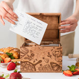 Wooden Recipe Box – Bakery Theme