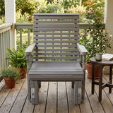 Amish Casual Heavy Duty High Back Roll Back Treated Glider Chair