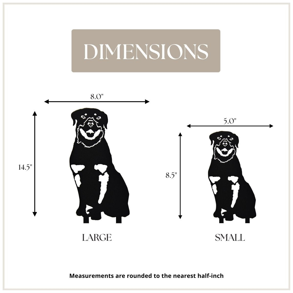 Rottweiler Garden Stake
