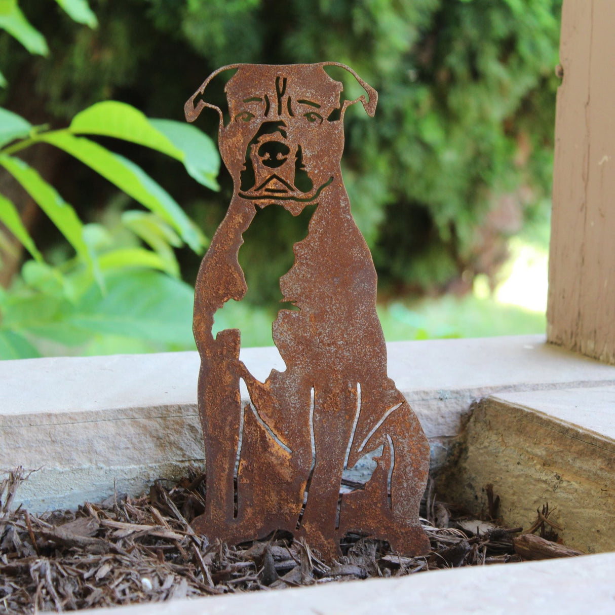 American Staffordshire Terrier Metal Art – Handcrafted Dog Décor