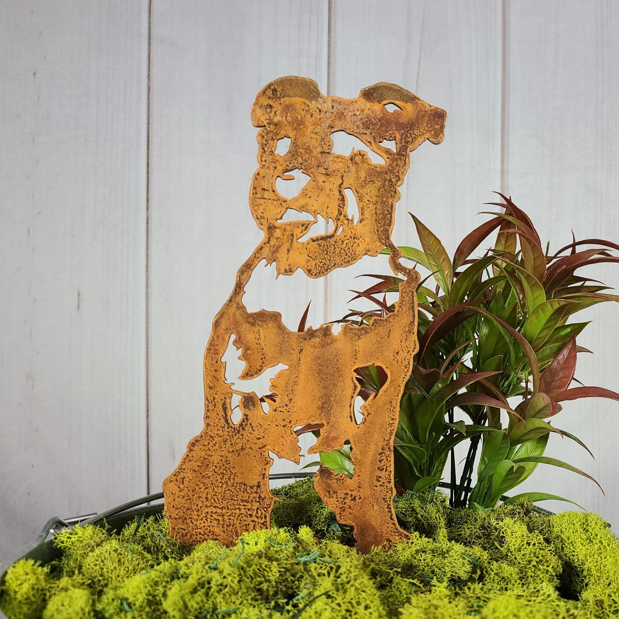 Schnauzer Garden Stake