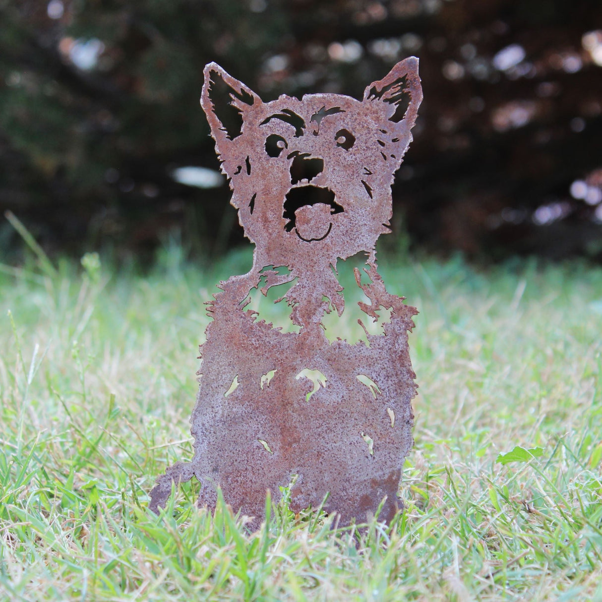 Yorkshire Terrier Garden Stake