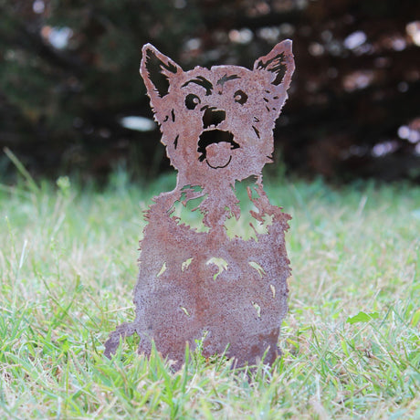 Yorkshire Terrier Garden Stake