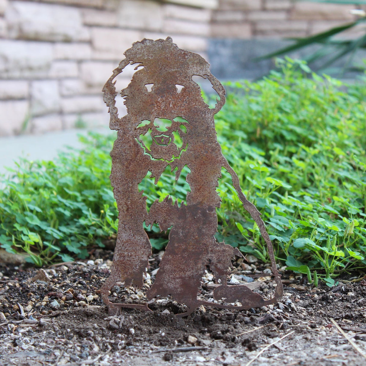 Old English Sheepdog Garden Stake