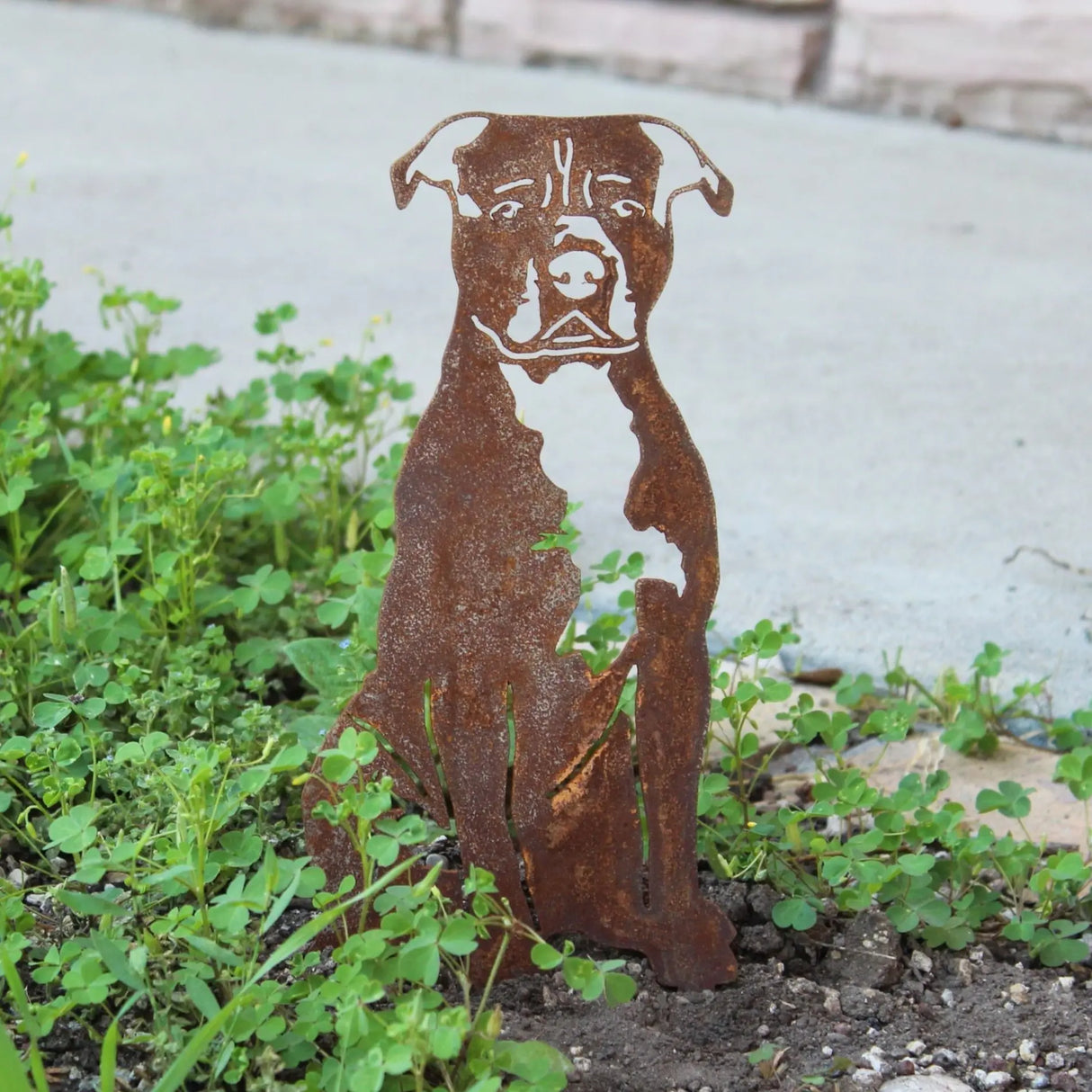 American Staffordshire Terrier Metal Art – Handcrafted Dog Décor