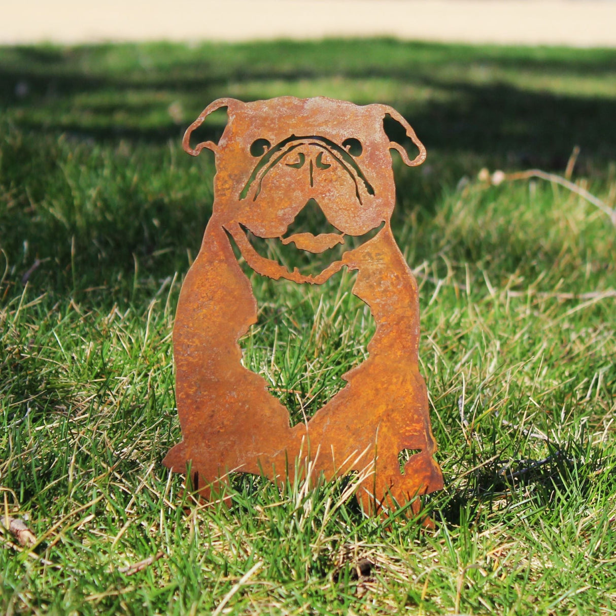 English Bulldog Garden Stake