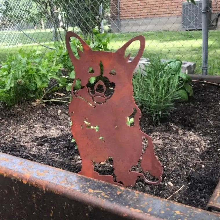Corgi Garden Stake