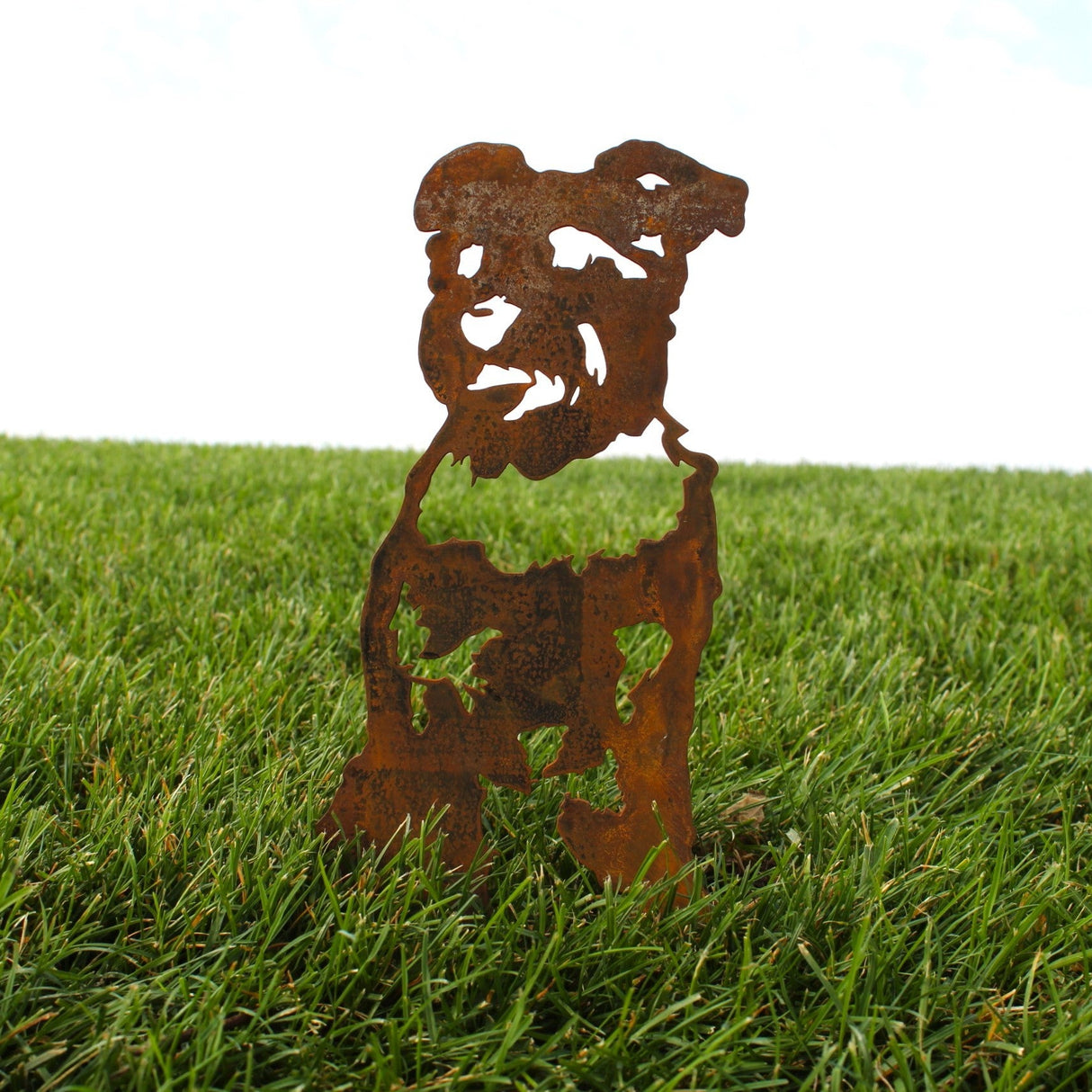 Schnauzer Garden Stake