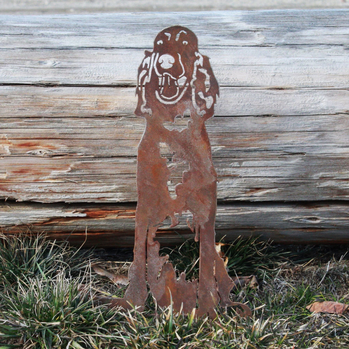 English Setter Garden Stake