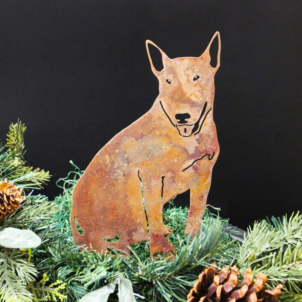 Bull Terrier Garden Stake