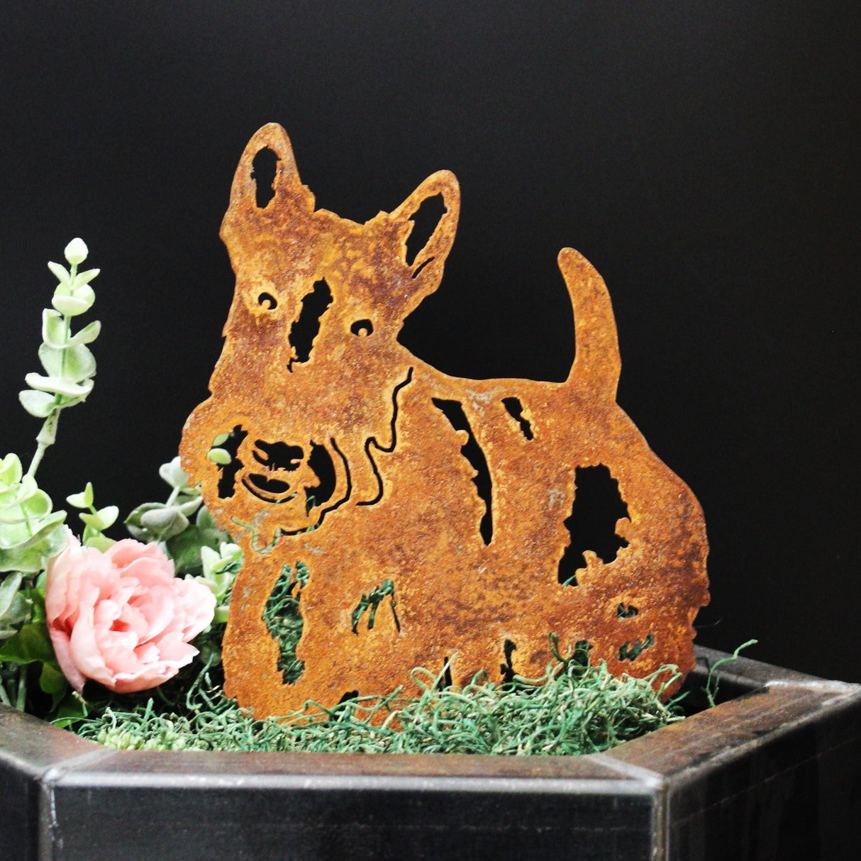 Scottish Terrier Garden Stake