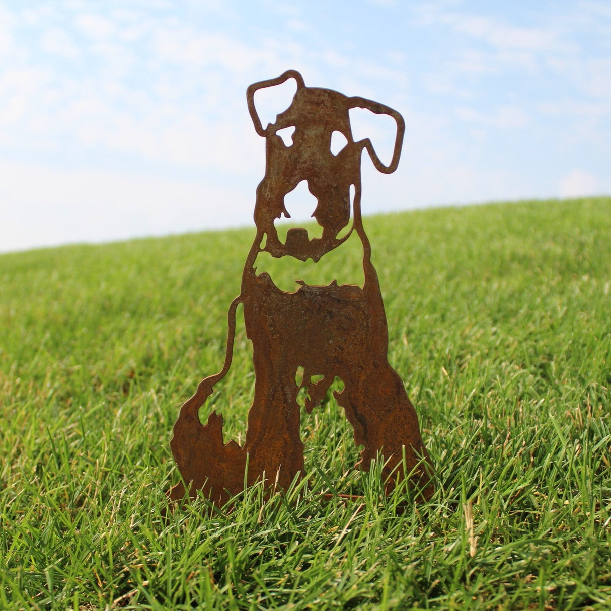Airedale Terrier Garden Stake
