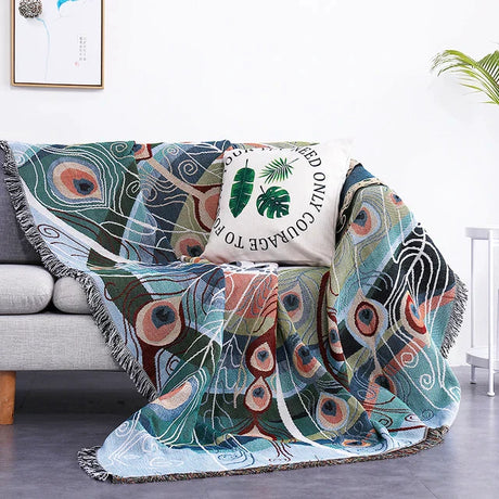 Butterfly Carp Sofa Blanket