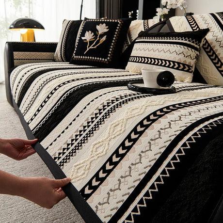 Topspet Black Couch Cover – Durable, Non-Slip Furniture Protector for Pets