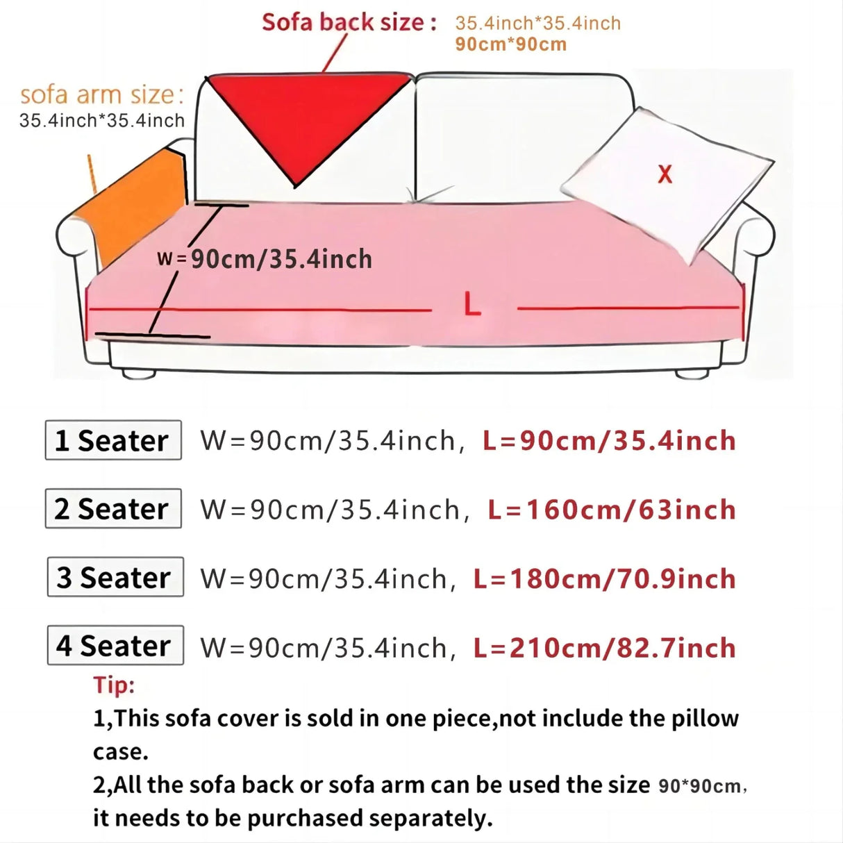 Floral Couch Cover – Pet Proof Linen Sofa Slipcover