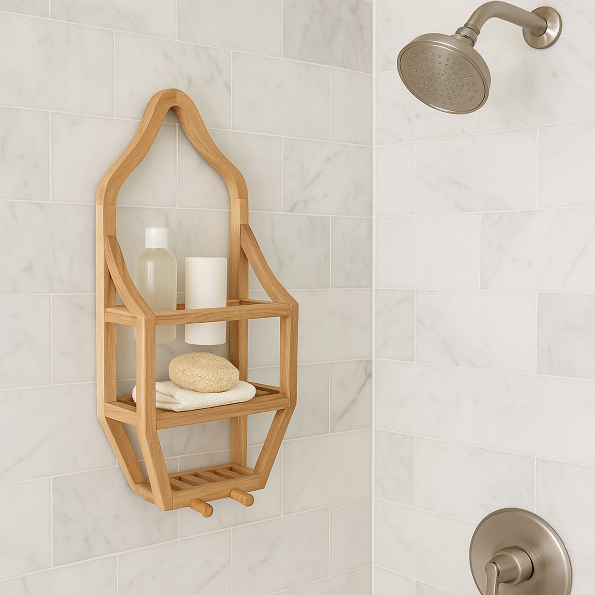 Rockwell by Parra DOUCHEWELLシャワーカーテン 未使用 Tulum Natural Shower Caddy – Plow & Hearth