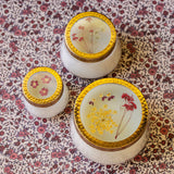 Spicy Apple Large Pressed Floral Candle