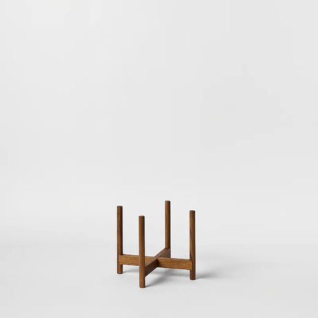 Rounded Hardwood Plant Stand
