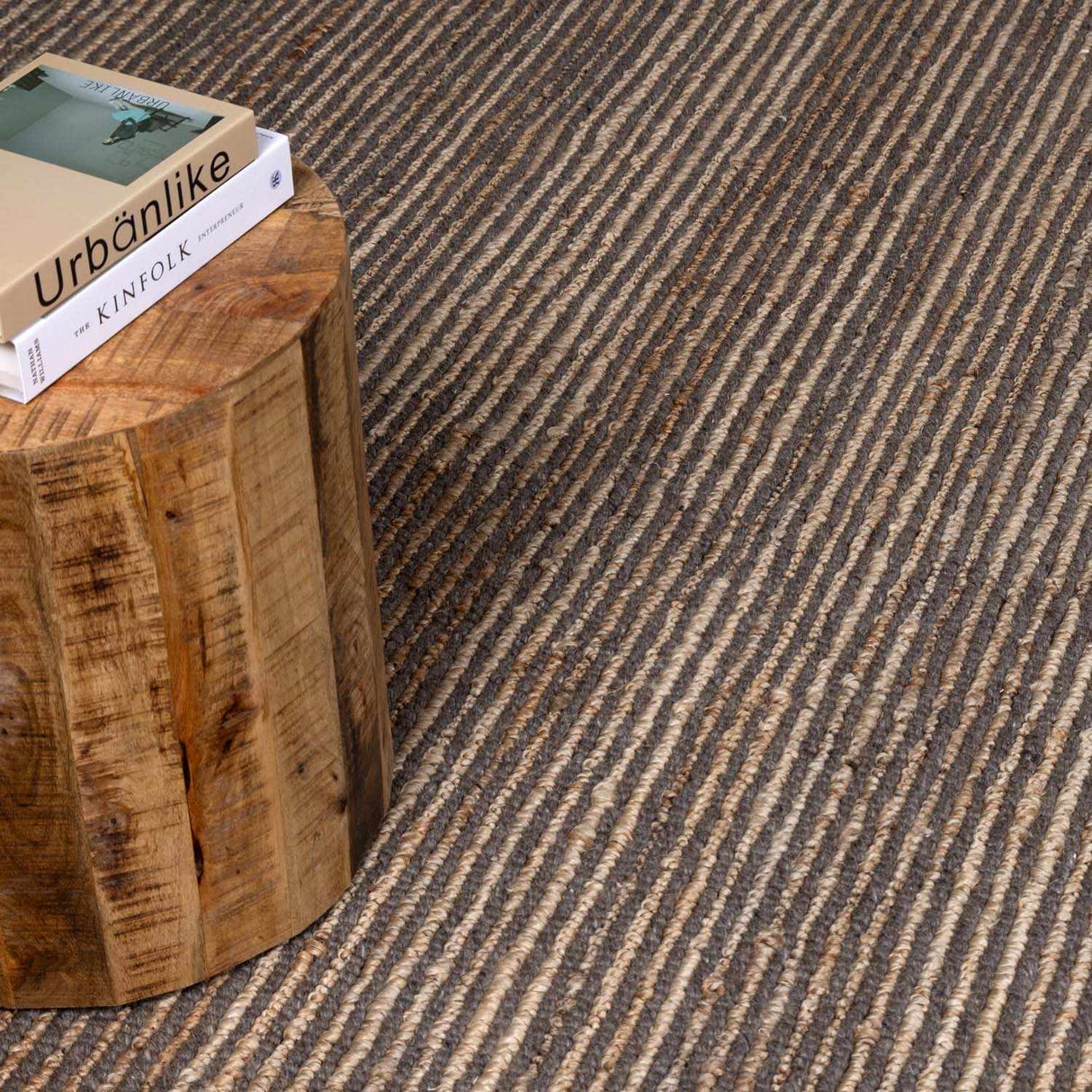 The Merel Hand Woven Rug, Medium Brown