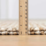 The Merel Hand Woven Rug, Light Brown