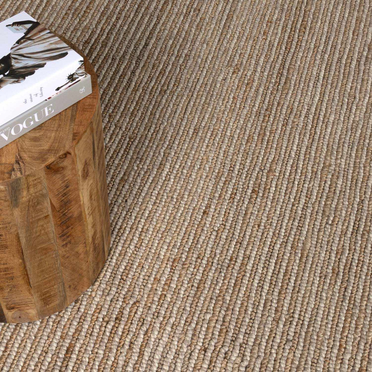 The Merel Hand Woven Rug, Light Brown